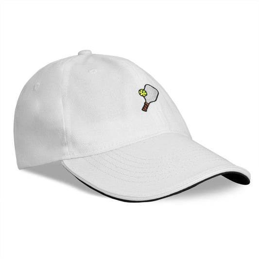 White Pickleball Dad Hat