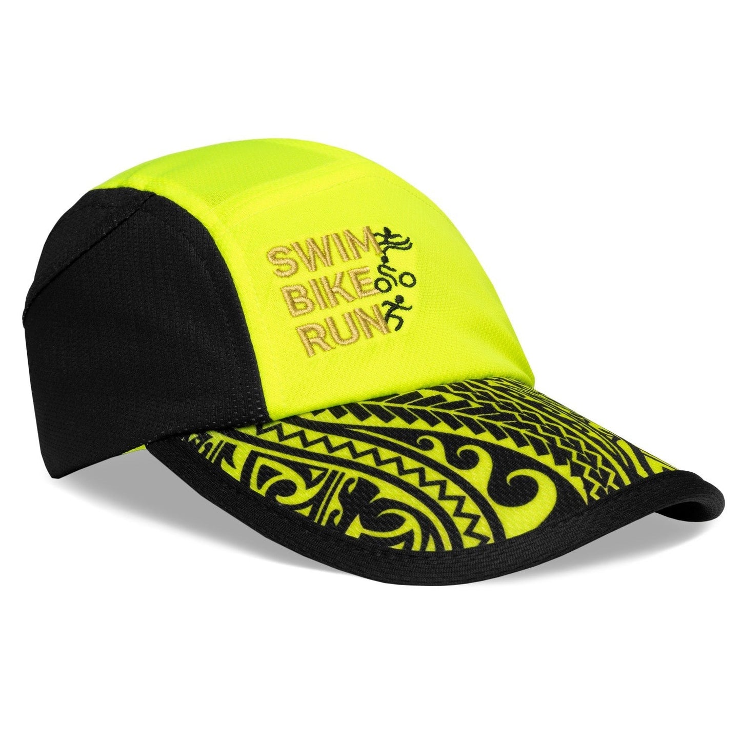 Black and Yellow Tribal SBR Performance Ice Hat