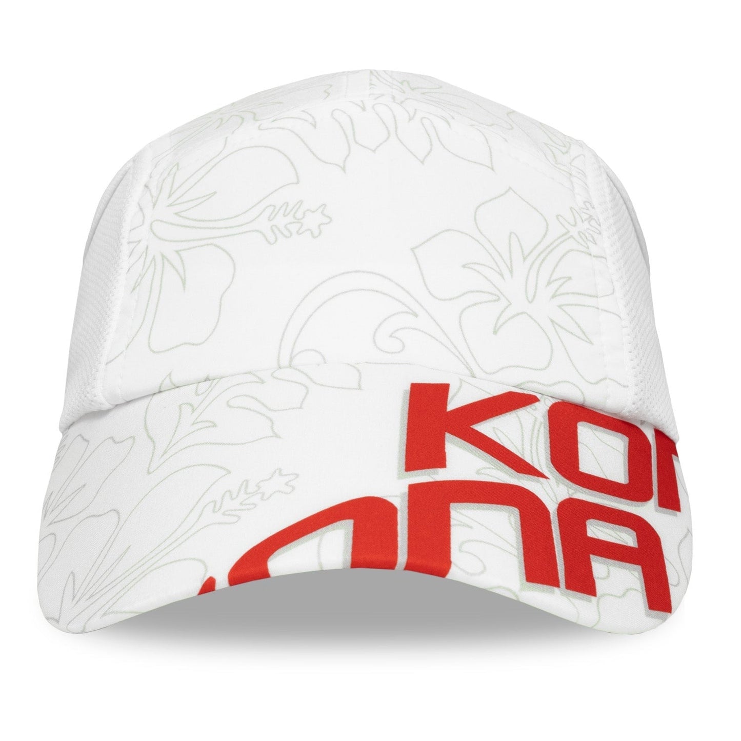 White and Red Kona Performance Ice Hat