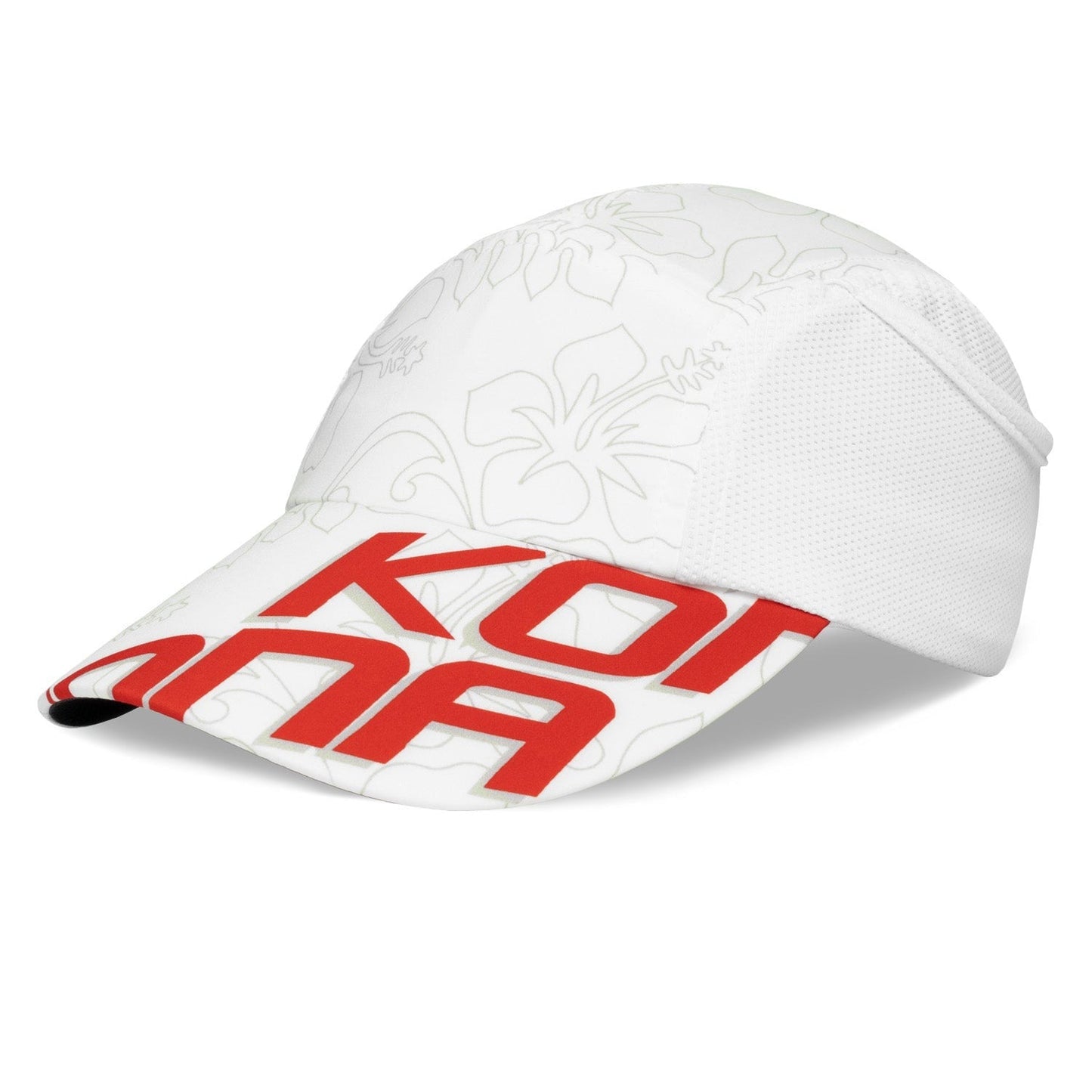 White and Red Kona Performance Ice Hat