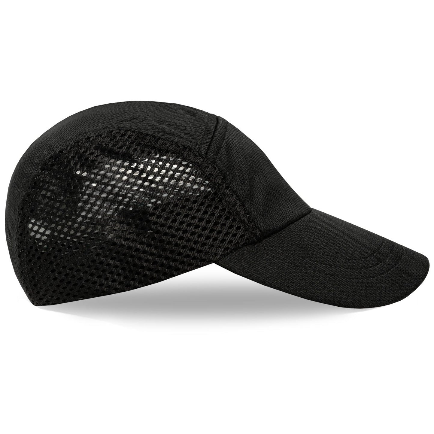 Black Mesh Running Hat