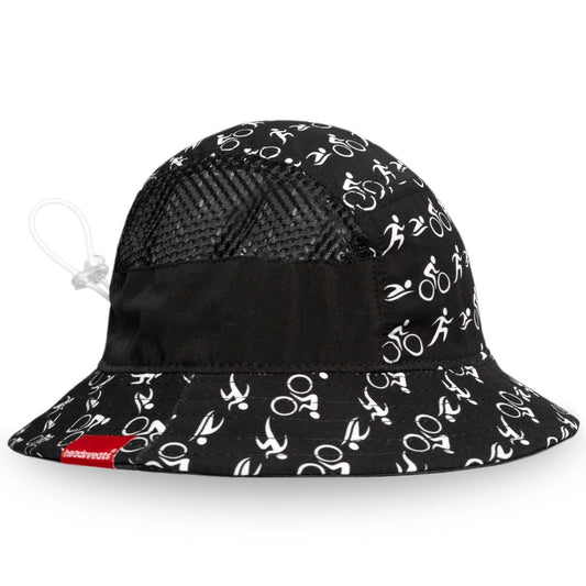 Black Triathlon Performance Bucket Hat