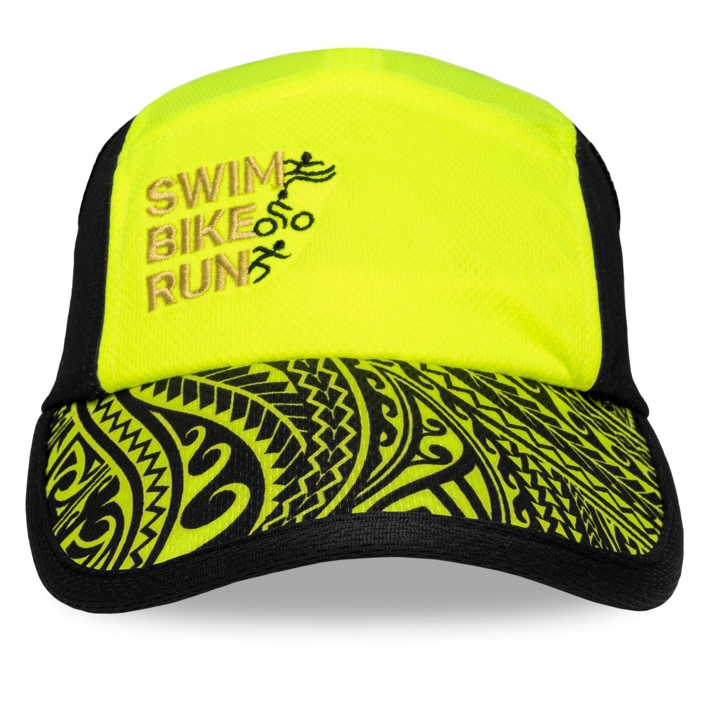 Black and Yellow Tribal SBR Performance Ice Hat