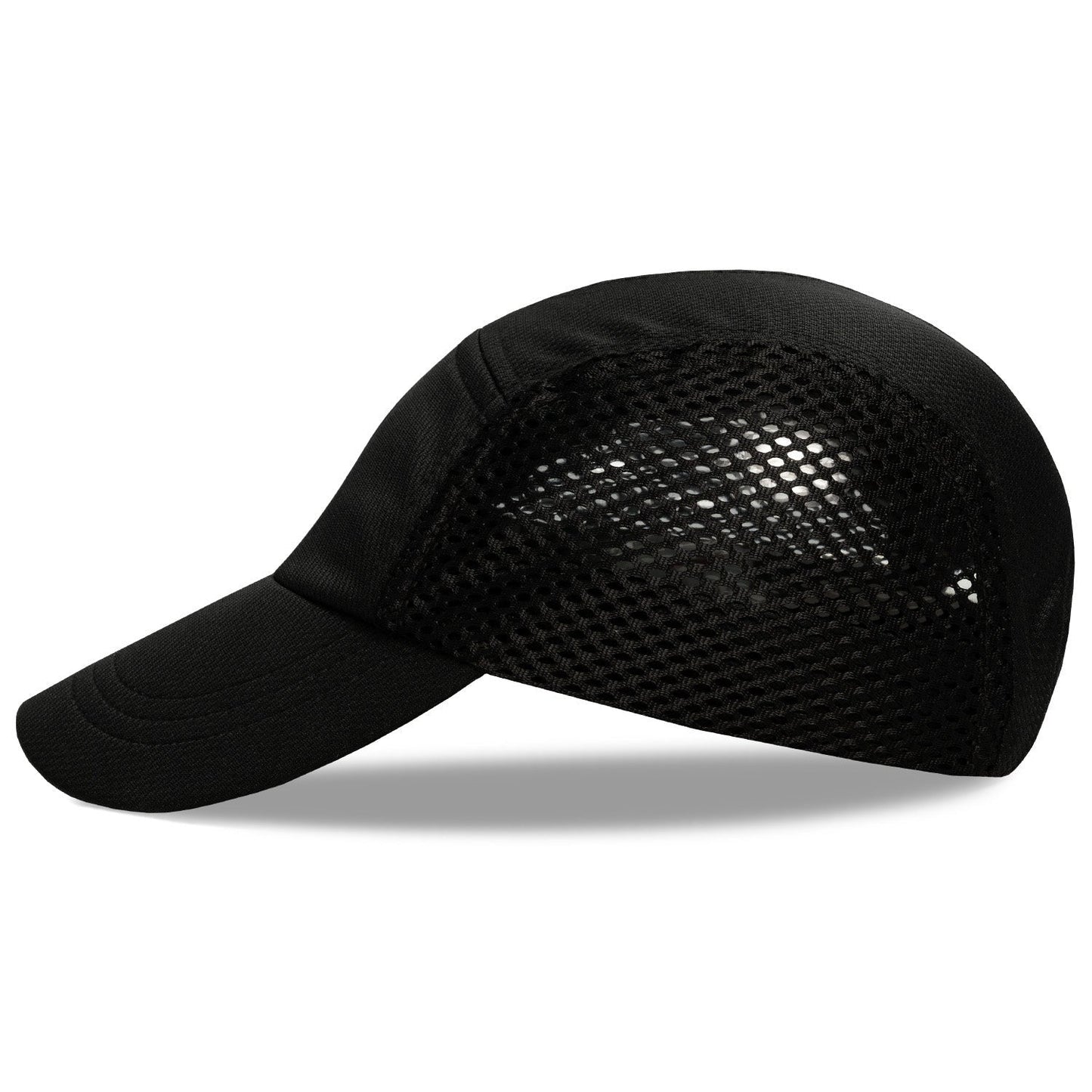 Black Mesh Running Hat