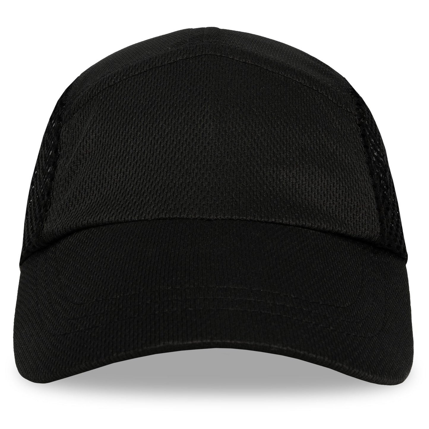 Black Mesh Running Hat