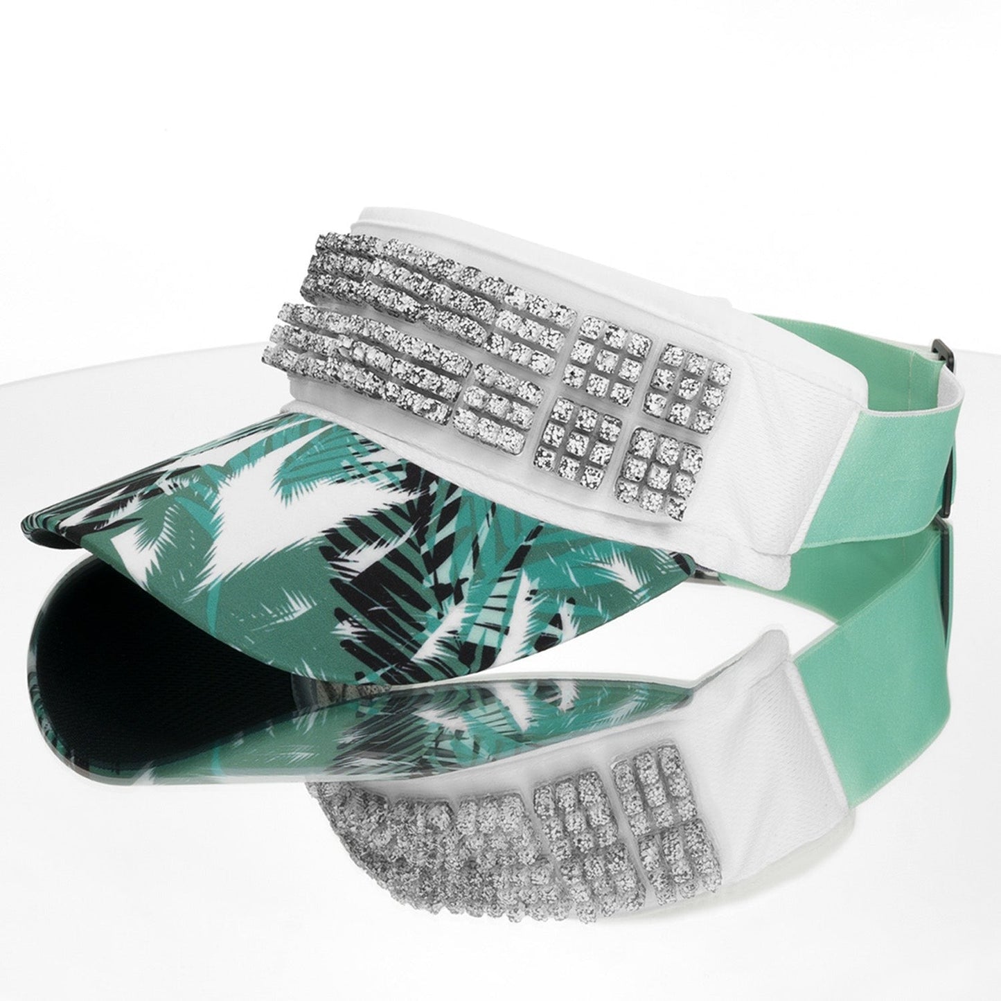 OMIUS by Headsweats Teal Palms Visor + Cubes Bundle