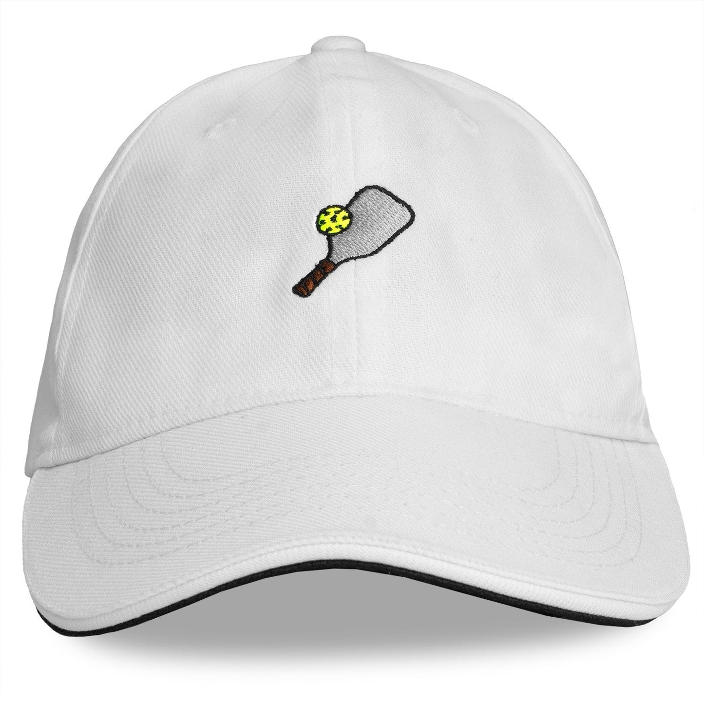 White Pickleball Dad Hat