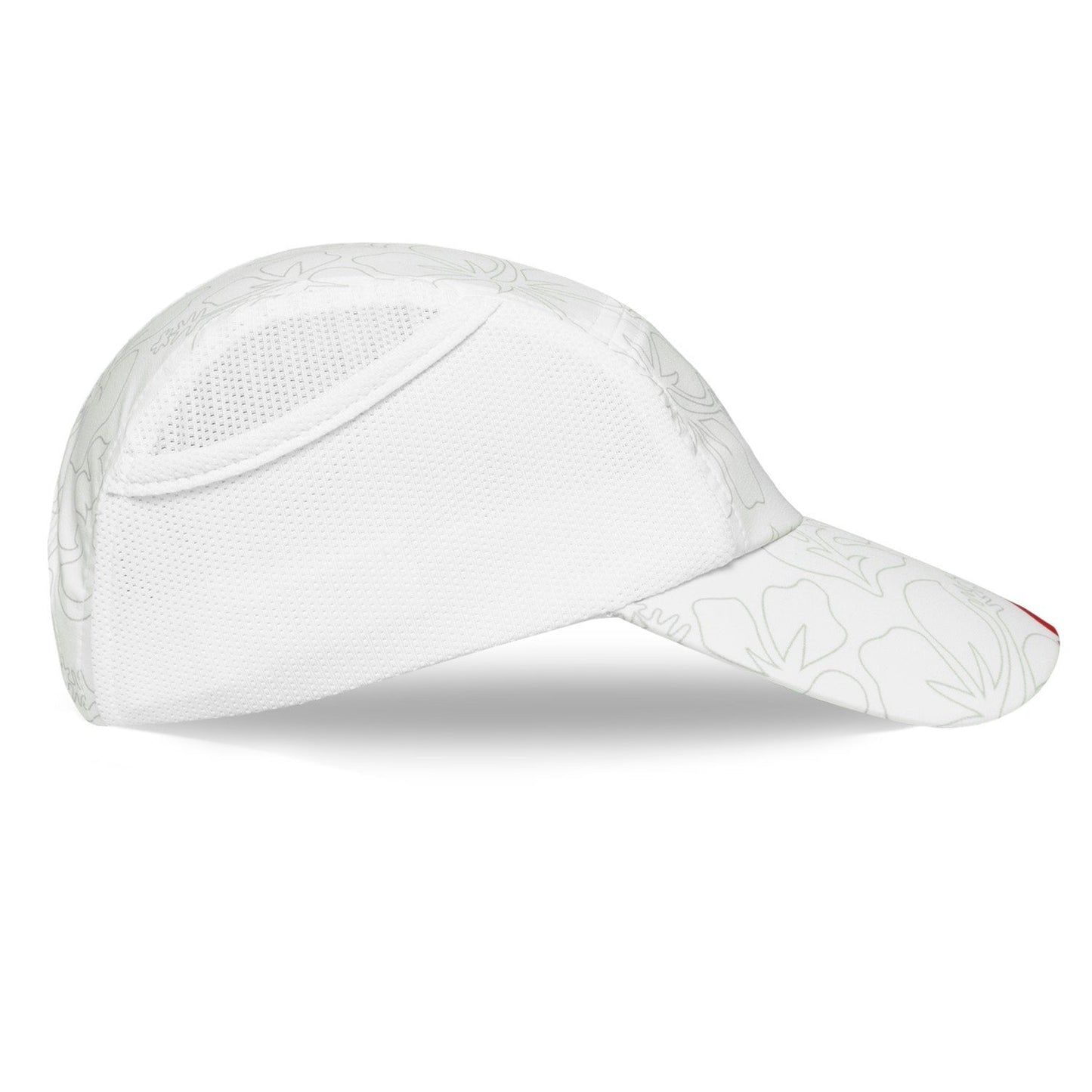 White and Red Kona Performance Ice Hat