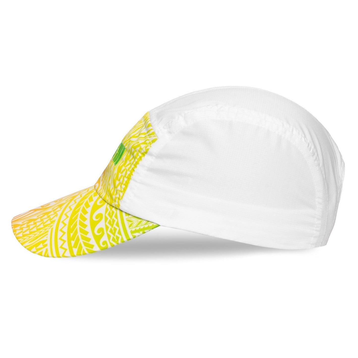 White Tribal SBR Running Hat