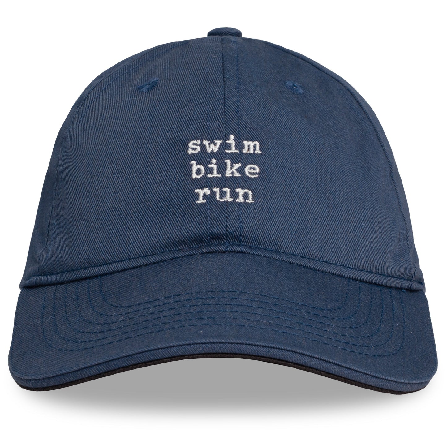 Navy Swim Bike Run Dad Hat