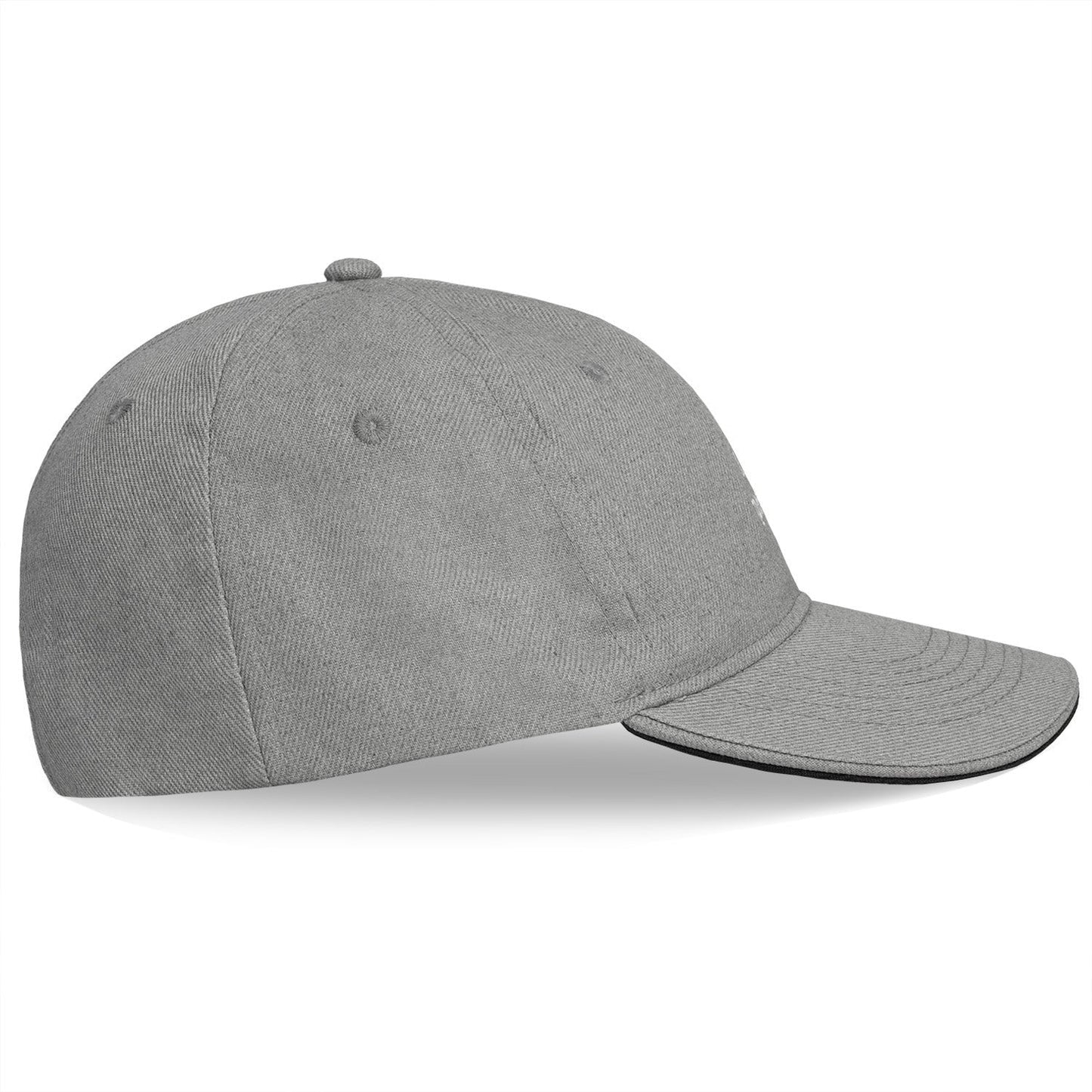 Grey Dog Person Dad Hat