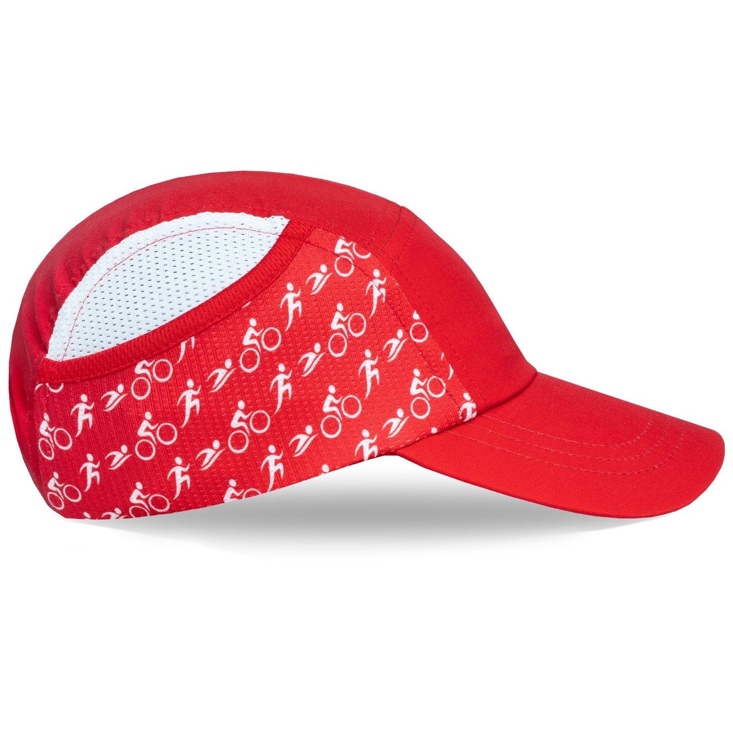 Red Triathlon Ice Hat
